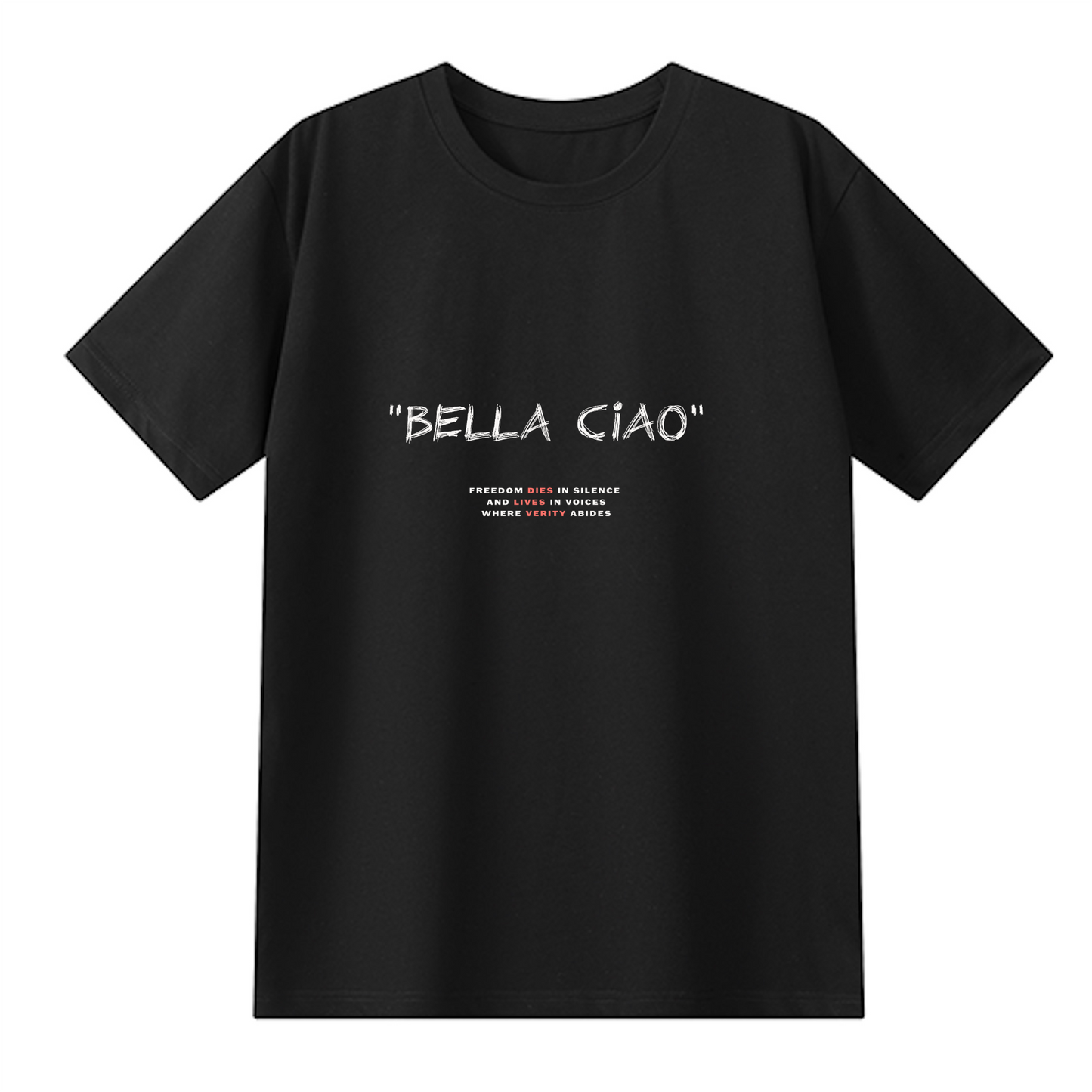 ‘ Freedom Lives in Voices ‘ T-shirt Classica