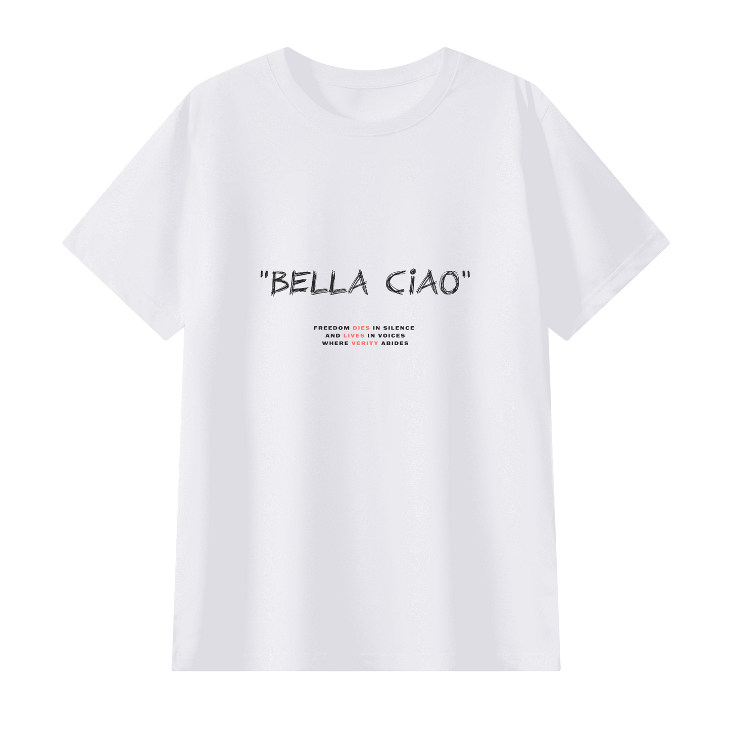 ‘ Freedom Lives in Voices ‘ T-shirt Classica