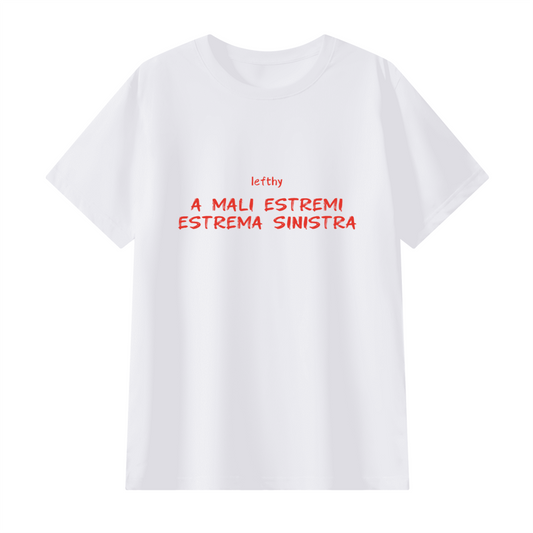 `a mali estremi estrema sinistra` minimal unisex tee